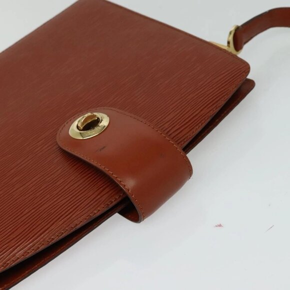 LOUIS VUITTON Epi Capuchin Shoulder Bag Brown M52343 LV Auth BA3920 - Picture 6 of 16